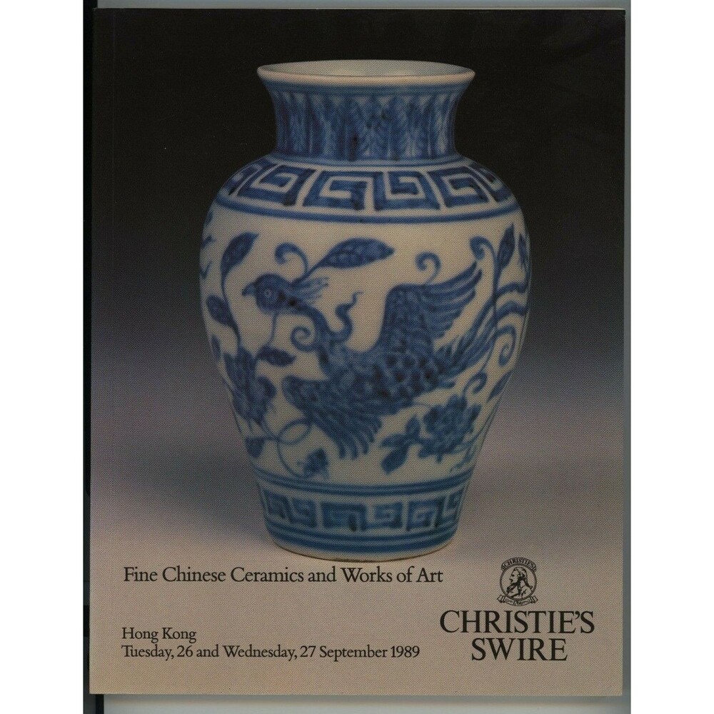 Christie's Auction Sept 27 1989 Fine Chinese Ceramics Work Of Art